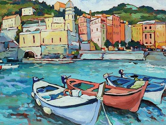 Italian Riviera painting